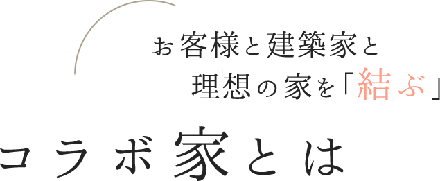 お客様と建築家と理想の家を「結ぶ」コラボ家とは